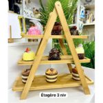 Panier fruit et légumes doré 3 niveaux