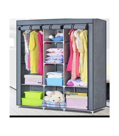 Penderie armoire de rangement tissu multicolore