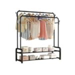 Penderie double barre pour habits, chaussures, sac