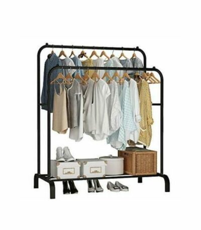 Penderie double barre pour habits, chaussures, sacs...