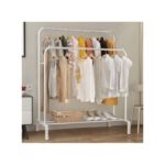 Penderie double barre pour habits, chaussures, sacs...