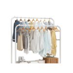 Penderie double barre pour habits, chaussures, sacs...