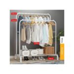 Penderie double barre pour habits, chaussures, sacs...