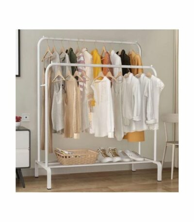 Penderie double barre pour habits, chaussures, sacs...