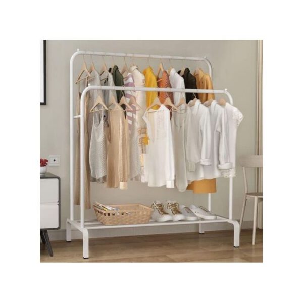 Penderie double barre pour habits, chaussures, sacs...