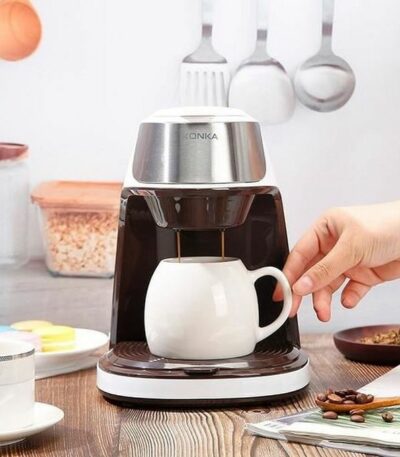 Petite Machine à Café Domestique Portable de 300ml avec Tasse de Café