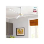 Plafonnier électrique silencieux composé d'un ventilateur, idéal pour un salon ou une chambre à coucher