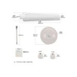 Plafonnier électrique silencieux composé d'un ventilateur, idéal pour un salon ou une chambre à coucher