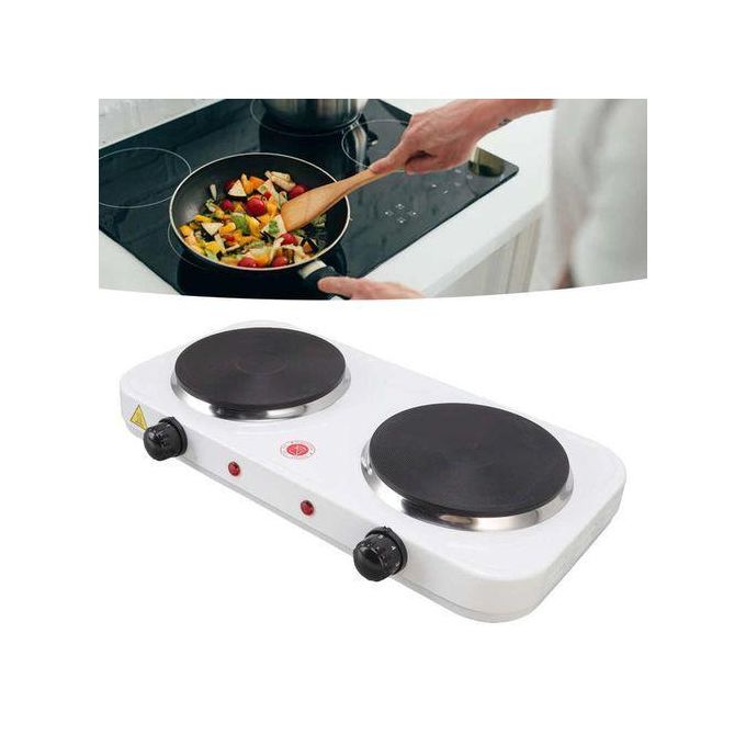 Plaque Chauffante Double 2000W , Portable Deux Brûleur