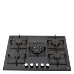 Plaque De Cuisson à Gaz Encastrable Miroir - 5 Feux - 70cm - Garantie 12 Mois