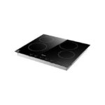 PLAQUE DE CUISSON ENCASTRABLE EN VERRE CÉRAMIQUE - 4 FEUX - 60X60 CM - ÉLECTRIQUE - NOIR HHU60CEEC