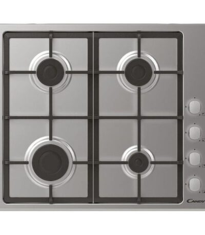 Plaque Encastrable à Gaz - 60X60CM - Candy - Inox - Garantie 12 Mois