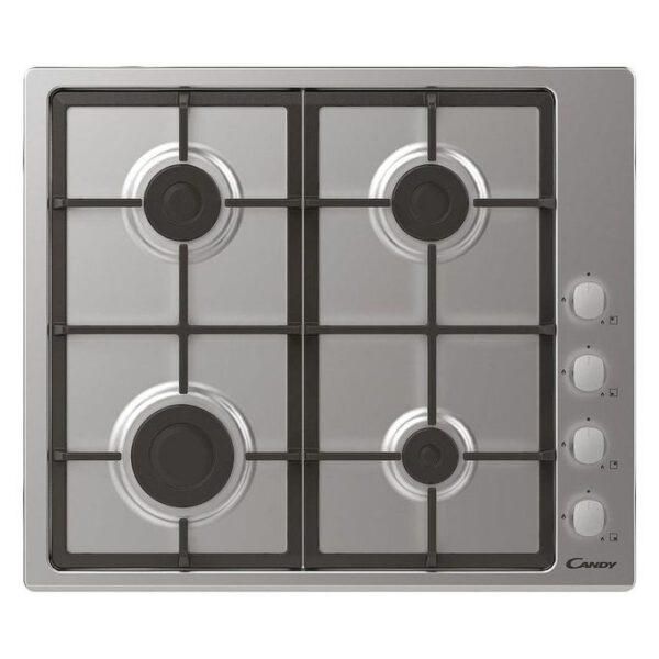 Plaque Encastrable à Gaz - 60X60CM - Candy - Inox - Garantie 12 Mois