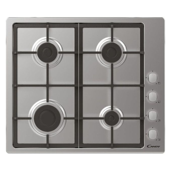 Plaque Encastrable à Gaz - 60X60CM - Candy - Inox - Garantie 12 Mois