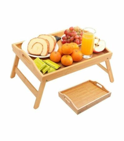 Plateau de Lit en Bambou - Plateau Repas pliable
