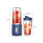 Portable Citrus Juicer 6 Blades Ice CrushCup-blue