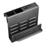 Porte-couteau + porte-planche à découper gobelet simple avec tige - Gris pistolet