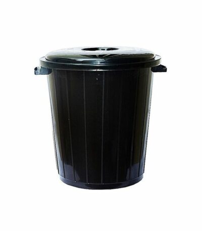 Poubelle de Maison - Plastique - 50 Litres - Noir