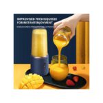 Presse-Agrumes Portable + Tasse à Jus - Petite Lame Électrique Inox