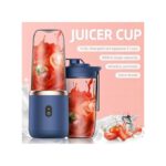 Presse-Agrumes Portable + Tasse à Jus - Petite Lame Électrique Inox
