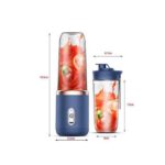 Presse-Agrumes Portable + Tasse à Jus - Petite Lame Électrique Inox