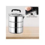 Pureliving 3-Layer Stainless Steel Lunch Box