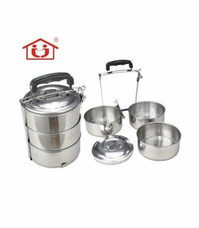 Pureliving 3-Layer Stainless Steel Lunch Box