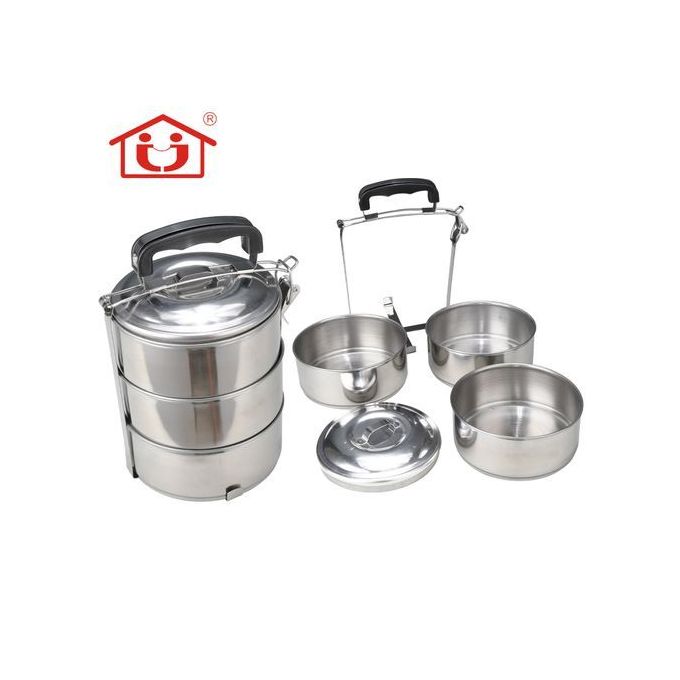 Pureliving 3-Layer Stainless Steel Lunch Box