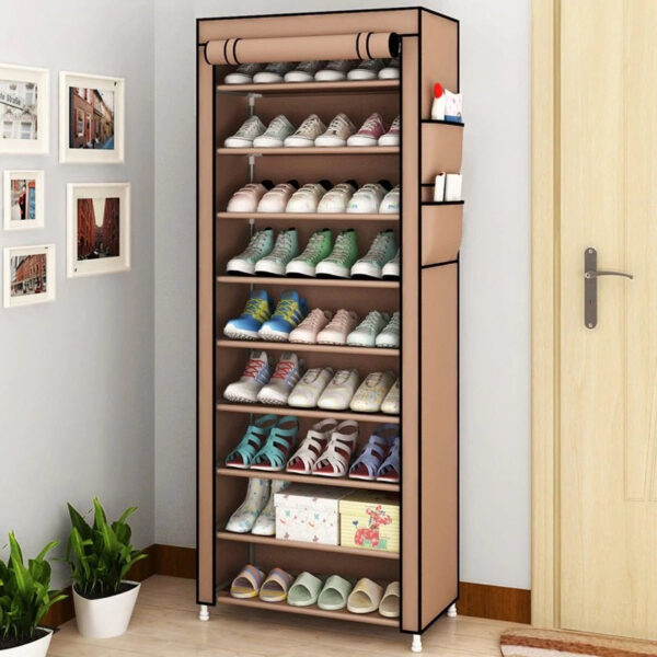 Rangement chaussure 9 étagères avec housse