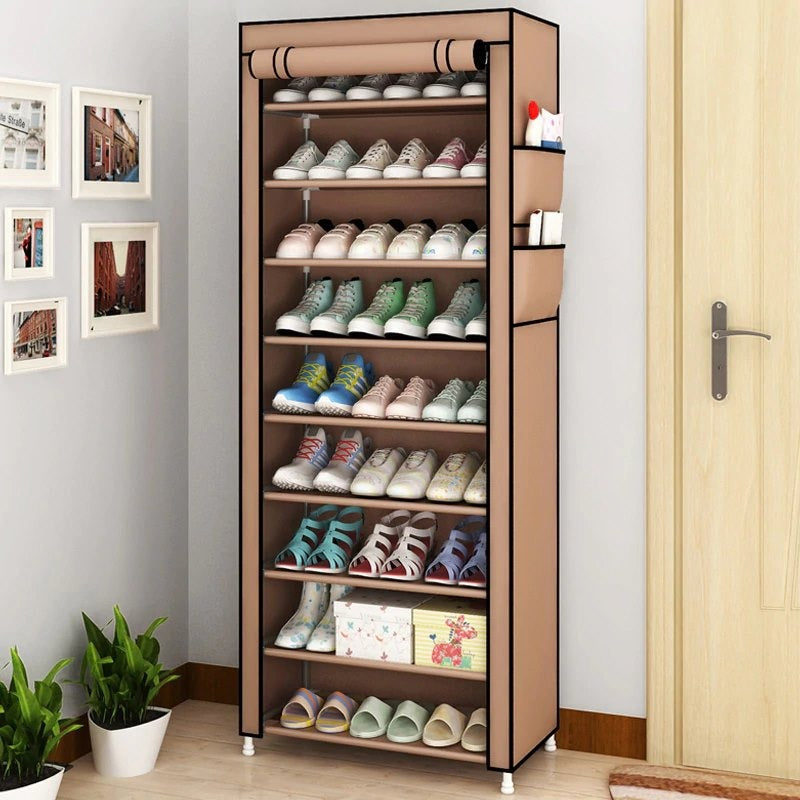 Rangement chaussure 9 étagères avec housse