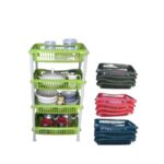 rangement de cuisine 4 niveaux multicolore