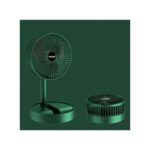Rechargeable Folding Fan Floor Standing Fan - Green