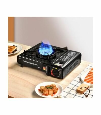 Réchaud à Gaz De Camping Portable à Brûleur Unique, En Acier Inoxydable