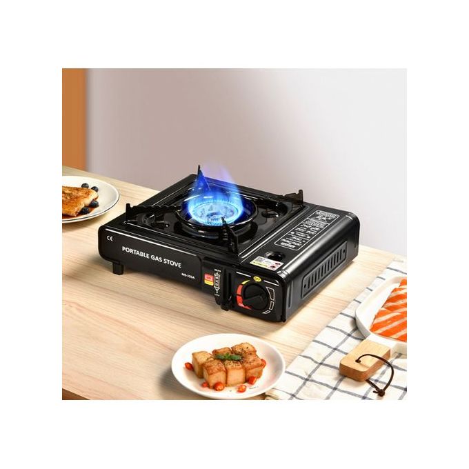 Réchaud à Gaz De Camping Portable à Brûleur Unique, En Acier Inoxydable