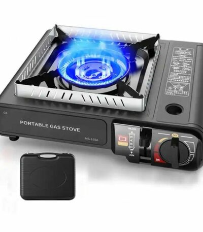 Réchaud à gaz extérieur Four à cassette Réchaud à cassette de camping à double usage Réchaud à alcane à brûleur unique portable pour extérieur intérieur
