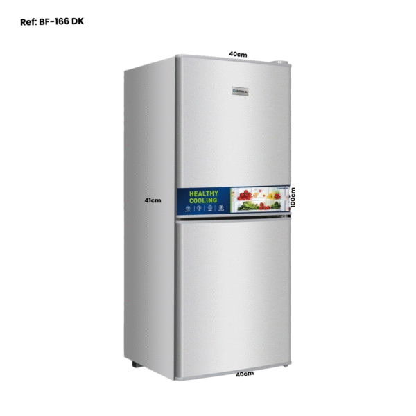 REFRIGERATEUR DESKA COMBINE 2TIROIRS PM GRIS BF166DKG