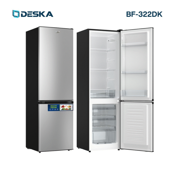 REFRIGERATEUR DESKA COMBINE 3TIROIRS GRIS BF322DK