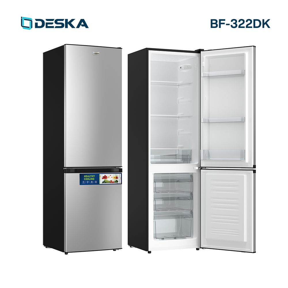 REFRIGERATEUR DESKA COMBINE 3TIROIRS GRIS BF322DK