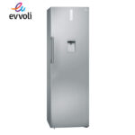 REFRIGERATEUR EVVOLI VERTICAL 1PORTE 8TIROIRS 390LITRES AVEC FONTAINE NOFROST GRIS EVRFMU390LS