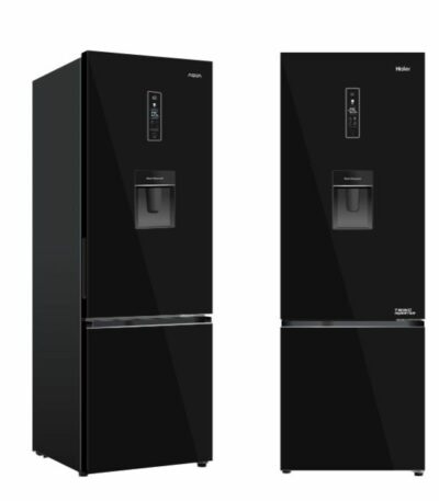 REFRIGERATEUR HAIER COMBINE AVEC FONTAINE NOIR HRF-B379