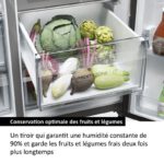 REFRIGERATEUR HAIER SIDE BY SIDE 2PORTES DISTRIBUTEUR GLACON GRIS HSW59FEIMM