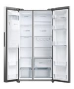 REFRIGERATEUR HAIER SIDE BY SIDE 2PORTES DISTRIBUTEUR GLACON GRIS HSW59FEIMM