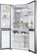REFRIGERATEUR HAIER SIDE BY SIDE 4PORTES AVEC FONTAINE GRIS CHR3818EWMM
