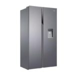 REFRIGERATEUR HAIER SIDE BY SIDE AVEC DISTRIBUTEUR DEAU GRIS HSR3918EWPG