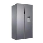 REFRIGERATEUR HAIER SIDE BY SIDE AVEC DISTRIBUTEUR DEAU GRIS HSR3918EWPG