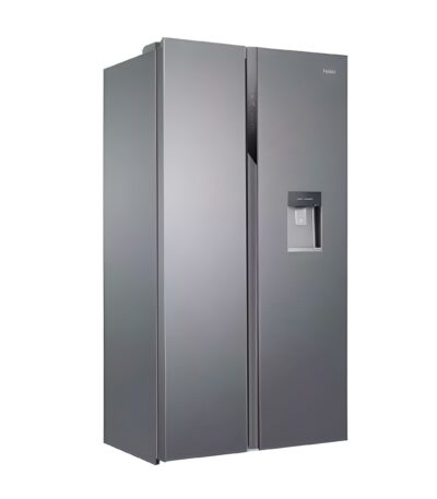 REFRIGERATEUR HAIER SIDE BY SIDE AVEC DISTRIBUTEUR DEAU GRIS HSR3918EWPG