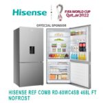 REFRIGERATEUR HISENSE COMBINE 3TIROIRS AVEC FONTAINE 468L NOFROST GRIS RD60WC4SB