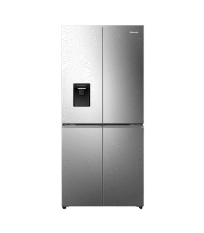 REFRIGERATEUR HISENSE SIDE BY SIDE 4PORTES 470LITRES AVEC FONTAINE INVERTER INOX RQ61WC4SA