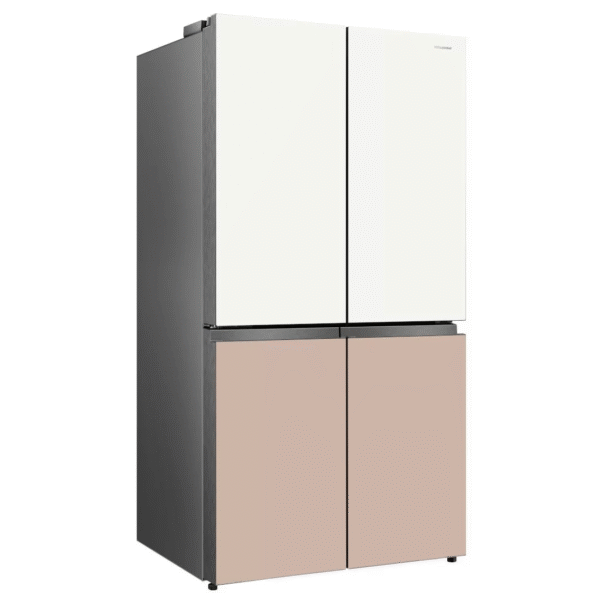 REFRIGERATEUR HISENSE SIDE BY SIDE 4PORTES 560LITRES VERRE COLORE RC73WC4SW