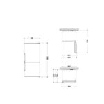 REFRIGERATEUR HOTPOINT 558LITRES COMBINE 3TIROIRS GRIS HA84BE72X84CME